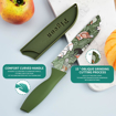 Picture of Pigeon by Stovekraft Edge Flora Stainless Steel Knife 6 Inch (Green) (16028)