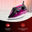 Picture of Pigeon by Stovekraft Satin Steam Iron For Clothes | 2400 Watt Instant Heat with Spray (PURPLE) | Ceramic Base Plate with GlideTech | Anti Drip | HyperBurst & Vertical Steam| Self-Clean| 1.7M Long Cord (15981)