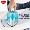 Picture of Pigeon by Stovekraft Velvet Steam Iron For Clothes | 1600 Watts Instant Heat with Spray (BLUE) | Nonstick Base Plate |Self Clean Function| 1.7 M Long Cord | 2 Years Warranty (15976)