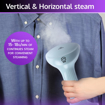 Pigeon by Stovekraft Handheld Garment Steamer |1200 Watt (BLUE) |Continous Steam 20gms/min. |Stainless Steel 'No Burns' Glide Plate |Detachable Lint Brush |Vertical and Horizontal Steaming |200ml Tank (16018) की तस्वीर