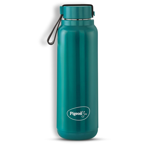 Pigeon by Stovekraft Radiant Insulated Wide Mouth Bottle 600 ml Leak Proof,Hot & Cold Thermos Flask (Blue) (15611) की तस्वीर