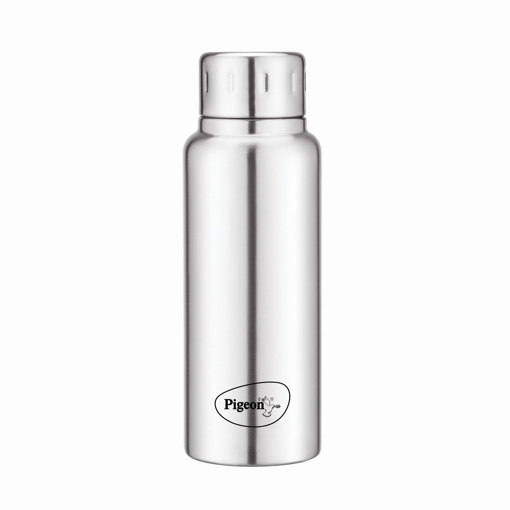 Picture of Pigeon Trivia Plus 300ml Therminox double walled insulated bottle, Hot & Cold Thermo Flask, Silver Colour | Leak Proof | Easy to Carry | Office Bottle | Travel Bottle | Gym Bottle (15646)