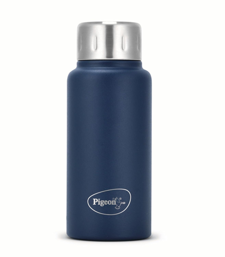 Picture of Pigeon Trivia Plus 300ml Therminox double walled insulated bottle, Hot & Cold Thermo Flask, Blue Colour | Leak Proof | Easy to Carry | Office Bottle | Travel Bottle | Gym Bottle (15652)