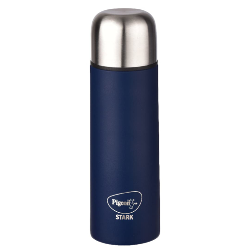 Pigeon by Stovekraft Stark Plus Navy Stainless Steel Double Walled Leak Proof Thermos Flask 500 ml (Blue) (15558) की तस्वीर