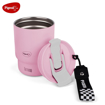 Pigeon Thermocup 350 ml: Stainless Steel Vacuum Insulated Coffee Cup/Tumbler for Hot and Cold Drinks, BPA-Free, Leak-Proof, Coffee Mug with Double Lid – Ideal for Car, Home, Office, Travelling|Pink (16048) की तस्वीर