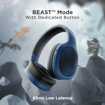 Picture of boAt Rockerz 460 Wireless Over Ear Headphones w/Up to 30hrs Playtime, 40mm Drivers, BEAST™ Mode, ENx™, Dual Pairing, BT v5.2, Instant Voice Assistant, Adaptive Fit(Bold Blue) (Rockerz 460)