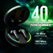 boAt Immortal 141 TWS Gaming Earbuds with ENxᵀᴹ Tech, Up to 40 Hours Playtime, BEASTᵀᴹ Mode, IPX4 Resistance, IWPᵀᴹ Tech, RBG Lights, & USB Type-C Port(Black Sabre) (Immortal 141) की तस्वीर