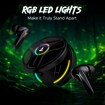 Picture of boAt Immortal 141 TWS Gaming Earbuds with ENxᵀᴹ Tech, Up to 40 Hours Playtime, BEASTᵀᴹ Mode, IPX4 Resistance, IWPᵀᴹ Tech, RBG Lights, & USB Type-C Port(Black Sabre) (Immortal 141)