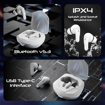 Picture of boAt Immortal 181 Tws Gaming in Ear Earbuds with Up to 40 Hrs Playtime,Quad Mics with Enx Tech,Beast Mode with 40Ms Latency,ASAP Charge,Ipx4,Iwp, Rgb Led Lights, Btv5.3(White Sabre) (Immortal 181)