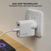 Picture of boAt 65 W Dual Port Gan All in 1 Charger with Smart Ic Protection, Auto Detectionwith Free Type C 100W Cable for Iphone & Andrioid Phones, Laptops & Tablets, White (65W Dual Port QC+PD with 1.5M C-C PVC C)