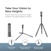 Picture of DIGITEK® (DTR 520 BH) 152CM Foldable Aluminum Tripod Cum Monopod with Swivel Pan Head, 4 Section Adjustment, 7kg Max Load, Max Operating Height: 4.95Ft, Compatible with DSLR Camera, Dv Video Camcorder (DV- Tripods, DTR 520 BH)