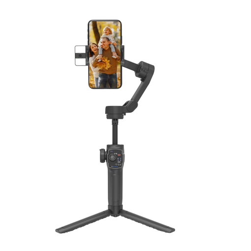 Picture of Digitek (DSG-009F AI) 3 Axis Smartphone Gimbal with Wide Angle and AI Face Tracker - Telescopic Rods & External Microphone Support - Lightweight and Compatible with Smartphones (3 Axis Foldable Smartphone Gimble DSG009F AI)