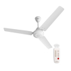 Bajaj Energos 12DC5R 1200mm Silent BLDC Ceiling Fan|5 stars Rated Energy Efficient Ceiling Fans for Home|Remote Control|Upto 65% Energy Saving-26W|High Speed|Silent Operation|2-Yr Warranty White की तस्वीर