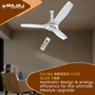 Bajaj Arioso Luxe 1200mm (48") BLDC Ceiling Fans for Home| BEE 5 stars Rated Energy Efficient Ceiling Fan| Aerodynamically Designed Blades| Adjustable Canopy| RF Remote| 2-Yr Warranty| White & Silver की तस्वीर