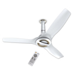 Picture of Bajaj Arioso Luxe 1200mm (48") BLDC Ceiling Fans for Home|BEE 5 stars Rated Energy Efficient Ceiling Fan|Aerodynamically Designed Blades|Adjustable Canopy|RF Remote|2-Yr Warranty|White & Nickel