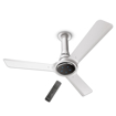 Bajaj Eurostos 1200 Mm 5 Star Rated BLDC Ceiling Fans For Home | BEE Stars Rated Energy Efficient Ceiling Fan | ‎Remote Controlled | Soothing Colour Indication |2 Years Warranty | White की तस्वीर