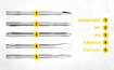 STANLEY STHT60572-8B 5 Pcs Screwdriver Set - Yellow & Silver की तस्वीर