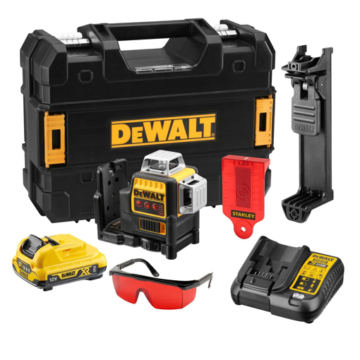 Picture of DEWALT DCE089D1R-QW Self Levelling x3 360° 1080° Cross Line Laser 10.8V (Red)