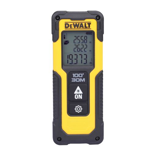 DEWALT DWHT77100 30M Cordless Laser Distance Measurer with 2xAAA Battery for Distance Area and Volume Measurement with Colour Screen for Home, DIY & Professional Use, 1 Year Warranty, YELLOW & BLACK की तस्वीर