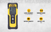 DEWALT DWHT77100 30M Cordless Laser Distance Measurer with 2xAAA Battery for Distance Area and Volume Measurement with Colour Screen for Home, DIY & Professional Use, 1 Year Warranty, YELLOW & BLACK की तस्वीर