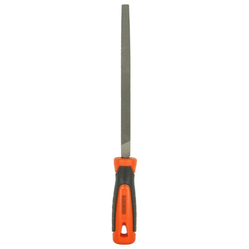 Picture of BLACK+DECKER BDHT22147 Steel 200mm 2nd Cut Triangle File (Orange)