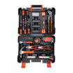 Picture of BLACK+DECKER BMT154C Hand Tool Kit for Home & DIY Use (154-Piece) - Includes Screwdriver, Wrench, Ratchet, Utility Knife, Saw, Claw Hammer, Measuring Tape and Plier, 6 Month Warranty, ORANGE & BLACK