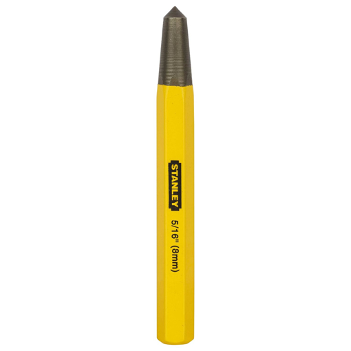 STANLEY 16-228 Center Punch-8mm-5/16''x115mm-4/12'', Yellow and Black की तस्वीर