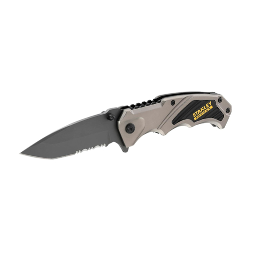 Stanley FMHT0-10311 Pocket Knife for Home & Professional Use Ideal for Cutting Into Multiple Surfaces, Ergonomic handle design, stainless steel blade, liner lock mechanism YELLOW & BLACK की तस्वीर