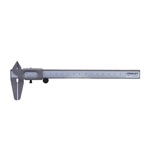 STANLEY 1-35-603 Steel Vernier Calipers, 150 mm, 1/10° wheel, milimeter measuring for accuracy की तस्वीर