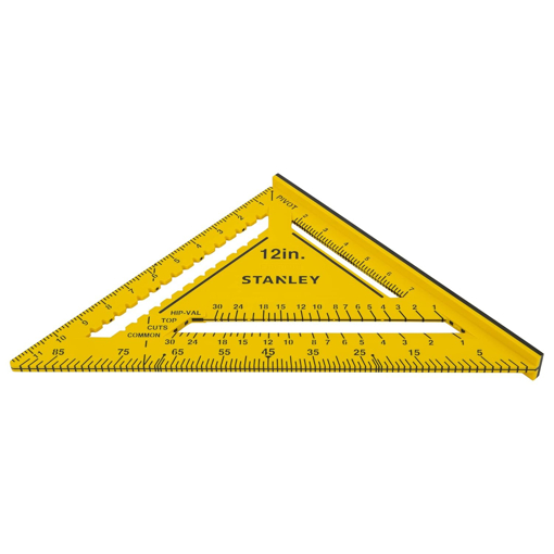 STANLEY STHT46011 Heavy-duty Adjustable Quick Square for Accurate Measurements with Extra-Thick ABS Plastic Body Ideal for Home, DIY & Industrial Use, YELLOW & BLACK की तस्वीर