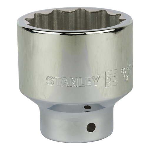 Picture of Stanley Chrome Vanadium Steel Stmt89655-8B 3/4-Inch 55Mm 12 Point Standard Socket (Silver)