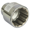 Picture of Stanley Chrome Vanadium Steel Stmt89650-8B 3/4-Inch 50Mm 12 Point Standard Socket (Silver)