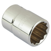 Picture of Stanley Chrome Vanadium Steel Stmt89627-8B 3/4-Inch 27Mm 12 Point Standard Socket (Silver)