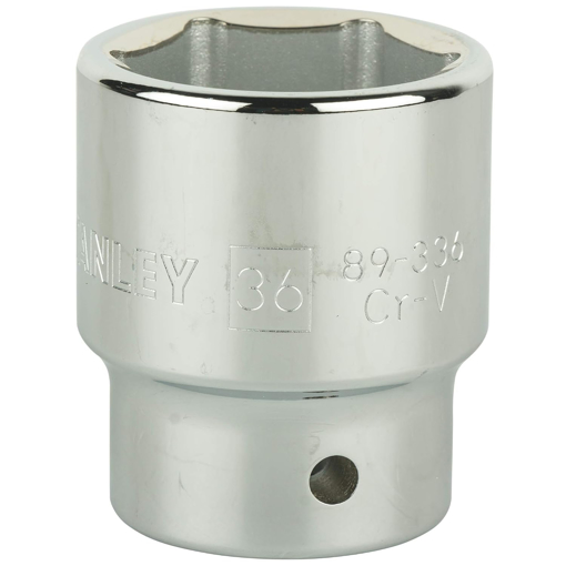 Picture of Stanley Chrome Vanadium Steel STMT89336-8B 3/4-Inch 36Mm 6 Point Standard Socket (Silver)