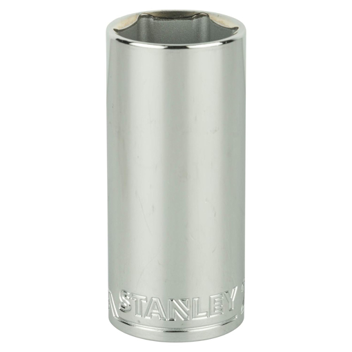 Picture of STANLEY STMT73338-8B 1/2-inch 27mm Chrome Vanadium Steel 6 Point Deep Socket (Silver)