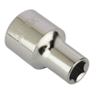 Picture of STANLEY 1-86-509 Chrome Vanadium Steel 6 Point Standard Socket 1/2 inch 9 mm Silver