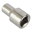 STANLEY 1-86-509 Chrome Vanadium Steel 6 Point Standard Socket 1/2 inch 9 mm Silver की तस्वीर