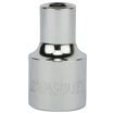 Picture of STANLEY 1-86-508 Chrome Vanadium Steel 6 Point Standard Socket 1/2 inch 8 mm Silver