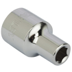 STANLEY 1-86-508 Chrome Vanadium Steel 6 Point Standard Socket 1/2 inch 8 mm Silver की तस्वीर