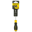 STANLEY STMT60817-8 Cushion Grip Slotted Standard Screwdriver 3 mm x 75 mm Black and Yellow की तस्वीर