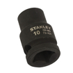 STANLEY STMT73431-8B Chrome-Molybdenum Steel Impact Socket 3/8 inch 10 mm(Black) की तस्वीर