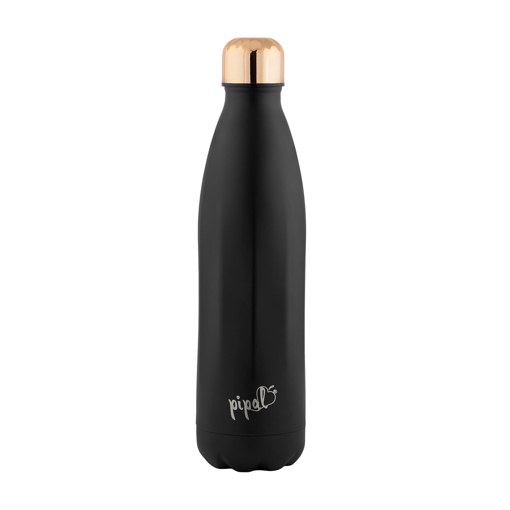 Picture of Pipal Imperial Vacuum Stainless Steel Vacuum Insulated Water Bottle, Keeps Liquid Hot and Cold, Modern Coloured Flask, Leak Proof, Ideal for Traveling, School and Home (1100ml, Black) (PFGVW0007)