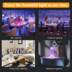 Picture of One94Store Crystal Lamp, 16 Color Changing Rose Diamond Table Lamp, USB Rechargeable Touch Night Lamp with Remote Control for Bedroom, Living Room, Party Decor (Multicolor Pack of 1) LED (Rose Table Lamp)