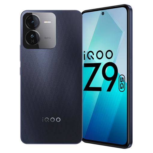 Picture of iQOO Z9 5G (Graphene Blue, 8GB RAM, 128GB Storage) | Dimensity 7200 5G Processor | Sony IMX882 OIS Camera | 120Hz AMOLED with 1800 nits Local Peak Brightness | 44W Charger in The Box