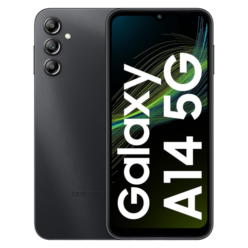 Picture of Samsung Galaxy A14 5G (Black, 4GB, 128GB Storage) | Triple Rear Camera (50 MP Main) | Upto 8 GB RAM with RAM Plus | Without Charger