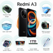 Picture of Redmi A3 (Midnight Black, 6GB RAM, 128GB Storage) | Premium Halo Design | 90Hz Display | Powerful 4G G36 Processor