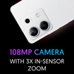 Picture of Redmi Note 13 5G (Arctic White, 6GB RAM, 128GB Storage) | 5G Ready | 120Hz Bezel-Less AMOLED | 7.mm Slimmest Note Ever | 108MP Pro-Grade Camera (Redmi 13 (6gb/128gb/5G))