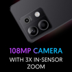 Picture of Redmi Note 13 5G (Stealth Black, 8GB RAM, 256GB Storage) | 5G Ready | 120Hz Bezel-Less AMOLED | 7.mm Slimmest Note Ever | 108MP Pro-Grade Camera (Mi Note 13 (8gb/256gb/5G))