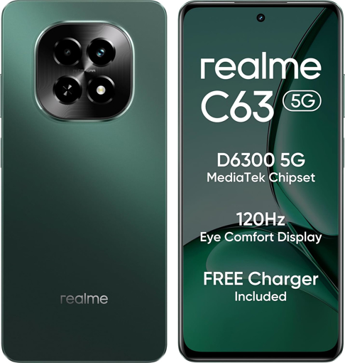 Picture of realme C63 5G (Forest Green, 6GB RAM, 128GB Storage)