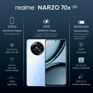 Picture of realme NARZO 70x 5G (Ice Blue, 8GB RAM,128GB Storage)|120Hz Ultra Smooth Display|Dimensity 6100+ 6nm 5G|50MP AI Camera|45W Charger in The Box